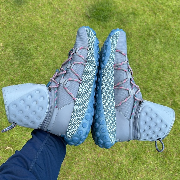 Under Armour Men’s  HOVR Summit Fat Tire Cuff Grey Blue Shoes 3022945-104 - Picture 5 of 7